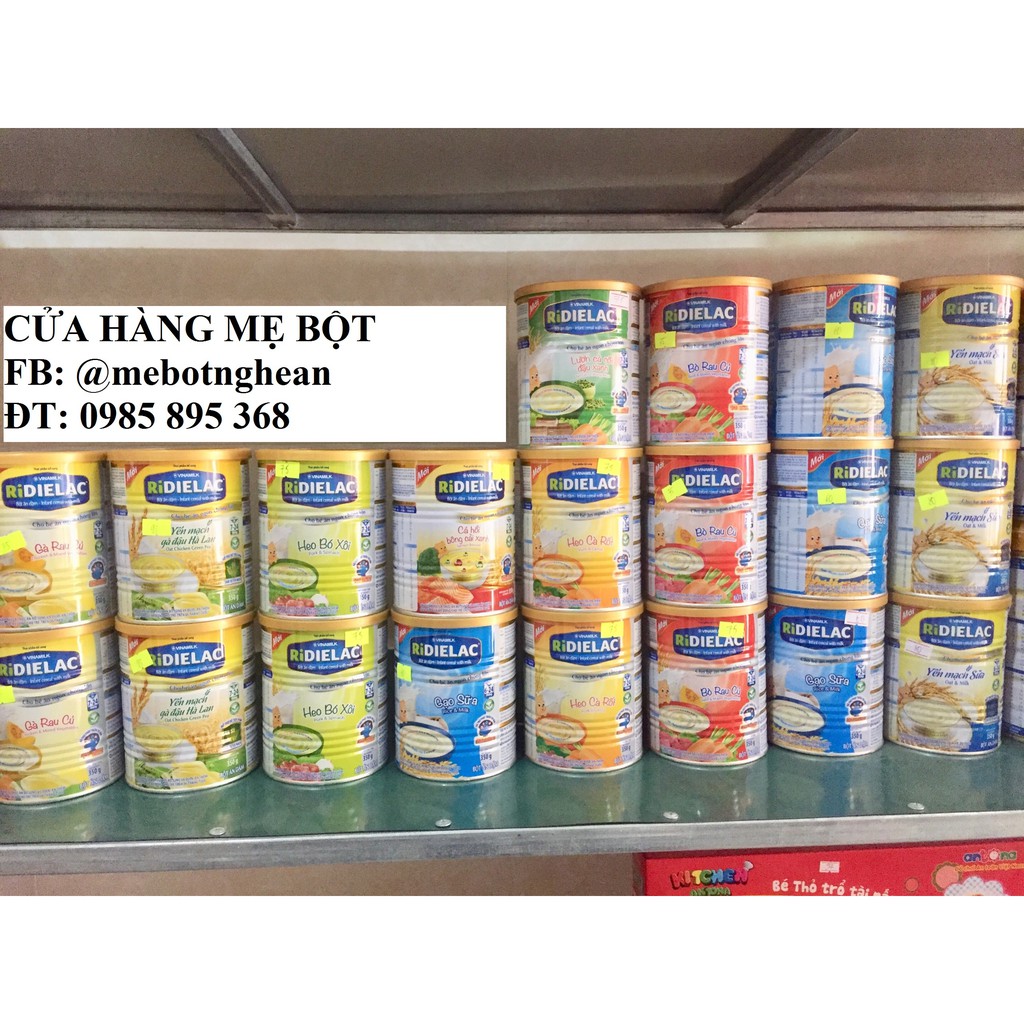 Bột ăn dặm Ridielac - Vinamilk nhiều vị