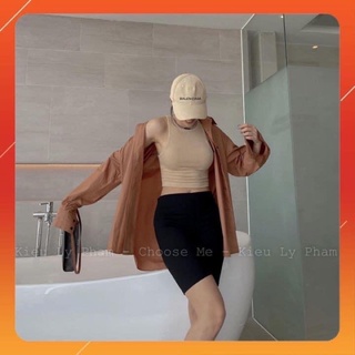 Áo Ba Lỗ Nữ Basic Áo Ba Lỗ Thun Tăm