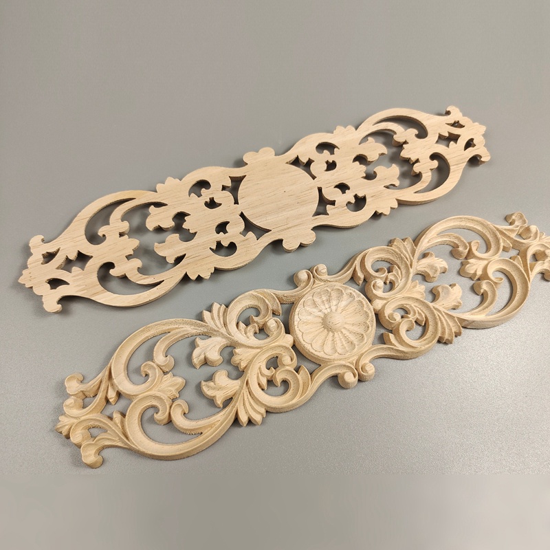 Miếng Dán Trang Trí Góc Chạm Khắc Hình Hoa Bằng Đất Sét