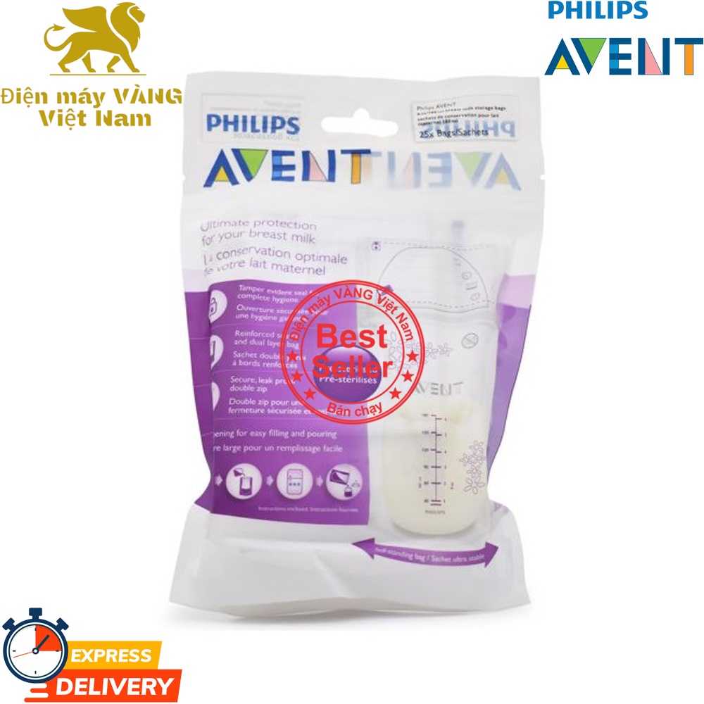 Túi trữ sữa Philips Avent SCF603 dung tích 180ml