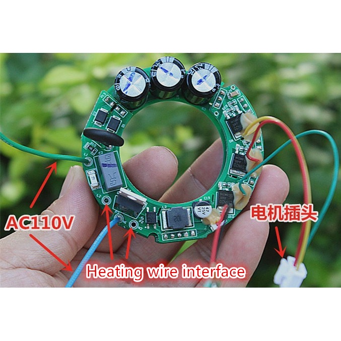 Động Cơ Không Chổi Than Mini AC110V Tốc Độ Cao Kèm Mô Tơ Máy Sấy Tóc