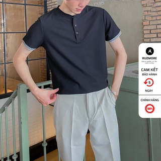 Áo Thun Nam Cổ TrụÁo Phông Nam Có Cổ Đẹp Cao Cấp Chính Hãng Phong Cách Hàn Quốc Vải Cá Sấu