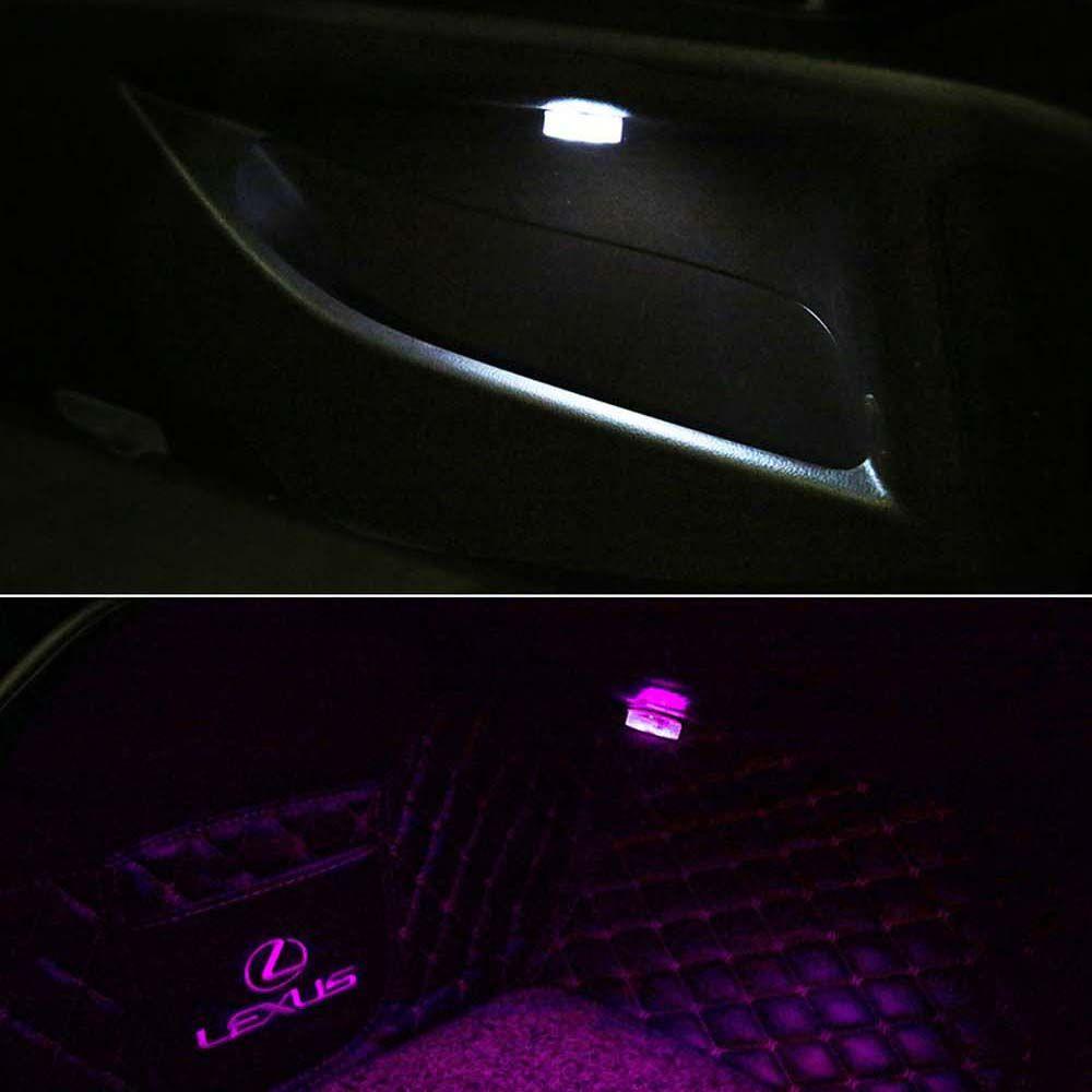 Đèn Cảm Ứng Ánh Sáng Ban Đêm Trang Trí Nội Thất Xe Hơi Bằng ABS