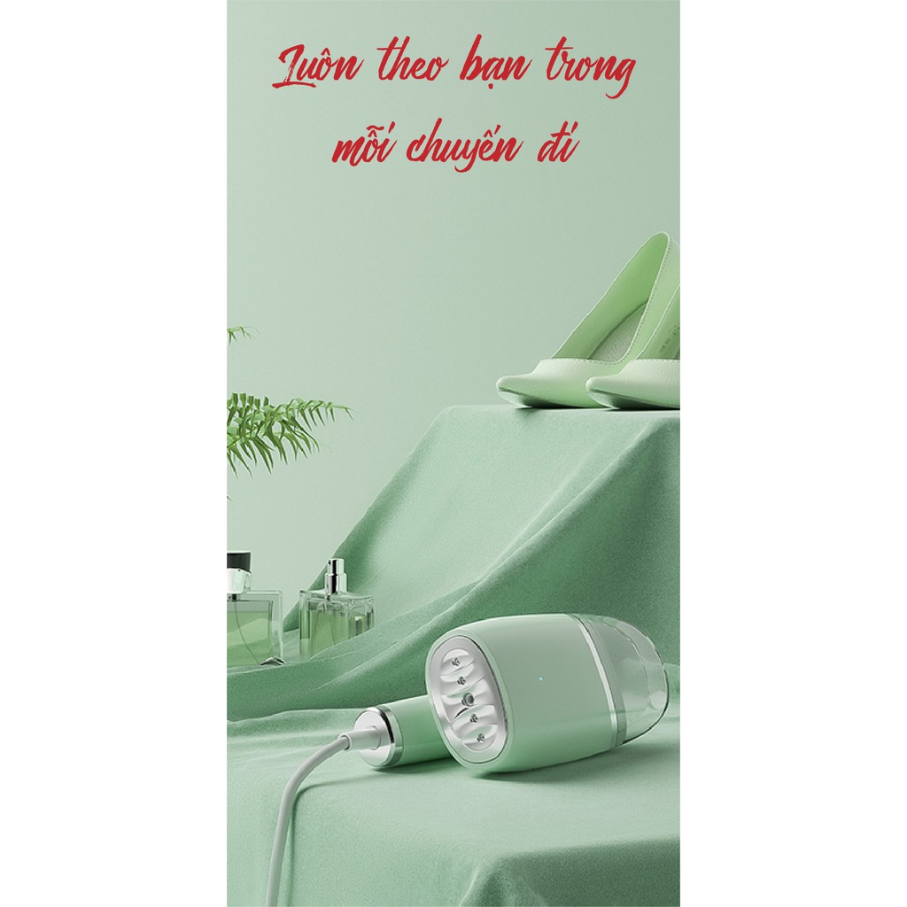 Bàn ủi hơi nước cầm tay mini gấp gọn công suất lớn, bàn là du lịch thời trang, Màu Sắc Trending