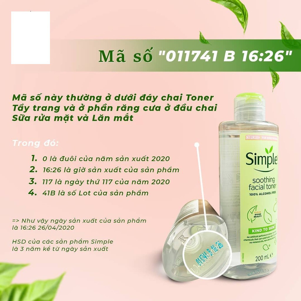 Nước Hoa Hồng Simple Soothing Facial Toner 200ml | BigBuy360 - bigbuy360.vn