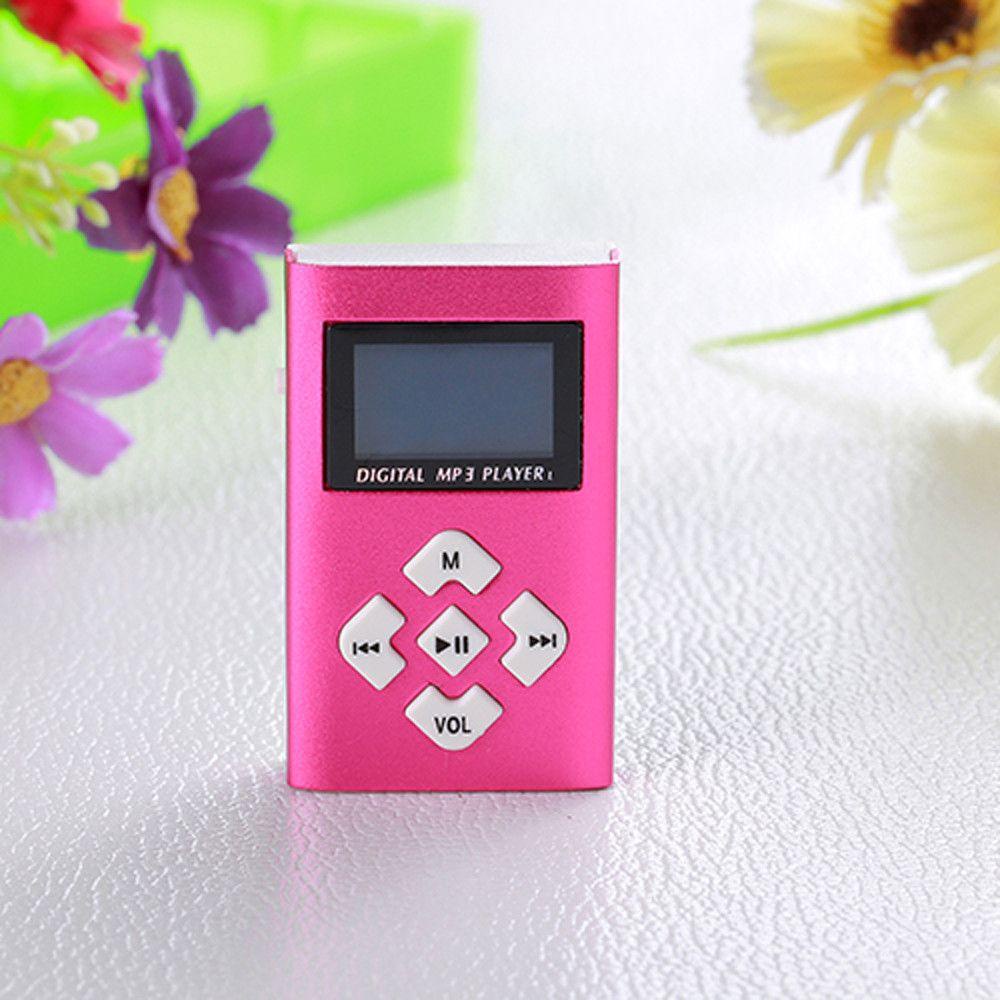 Máy Nghe Nhạc MP3 Mini Dạng Kẹp Bằng Hợp Kim Nhôm Hỗ Trợ Thẻ Nhớ 32GB