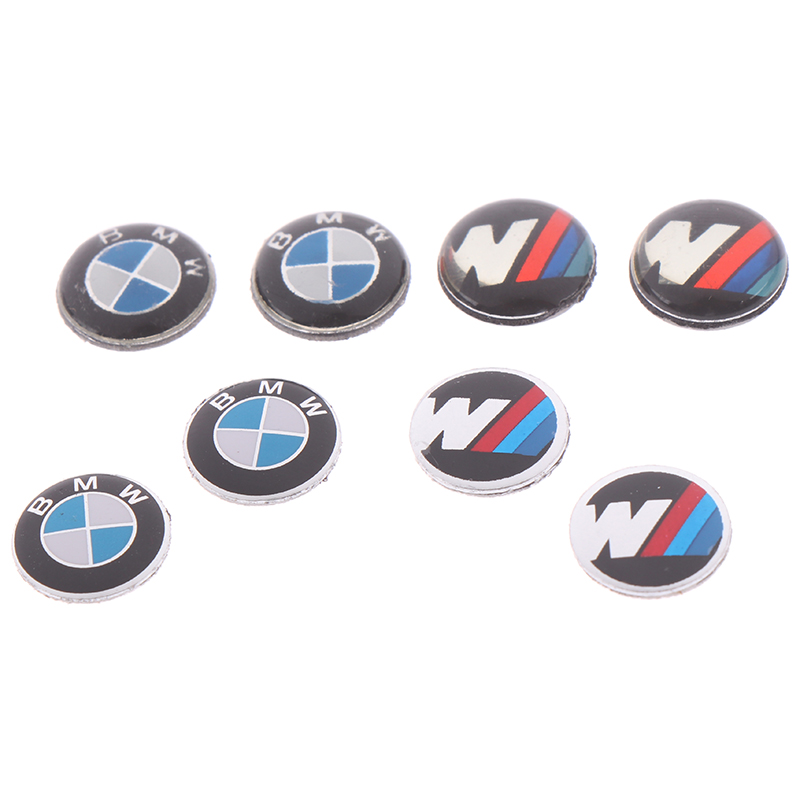 VN (Hàng Mới Về) Bộ 2 Miếng Dán Trang Trí Chìa Khóa Xe Hơi Bmw 11mm