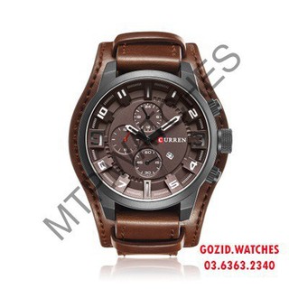 Đồng hồ nam dây da cao cấp CURREN CR01 dành cho bạn trẻ năng động -MTP.watches
