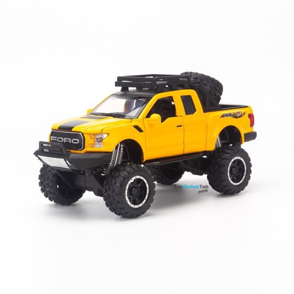 Mô hình xe bán tải độ Ford F-150 Raptor Off-Road Kings 2017 1:32 Miniauto