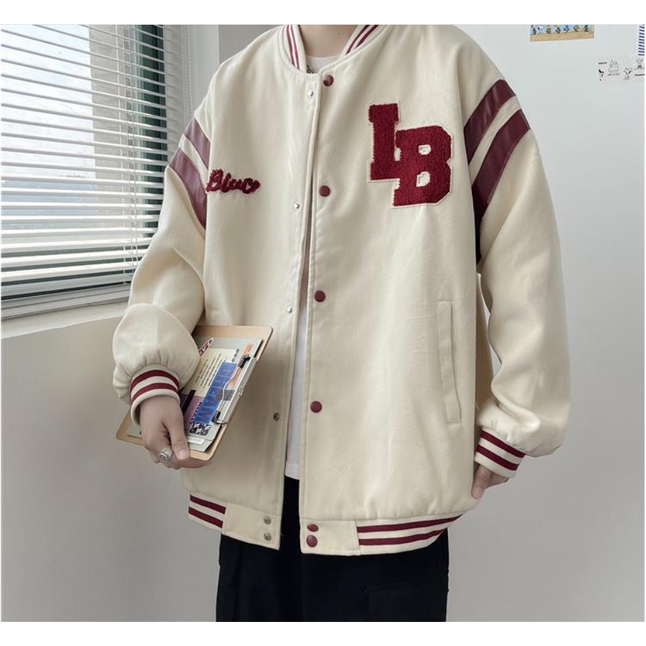 Áo Bomber LB Nam Nữ Nỉ Nhật Mặc Vô Cùng Thoải Mái Và Ấm Áp Thời Trang Hot Trend  Phong Cách AMBITION