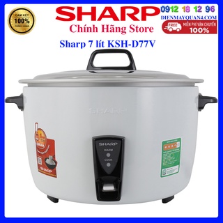 Nồi cơm điện sharp 7 lít ksh-d77v, hàng chính hãng, mới 100%
