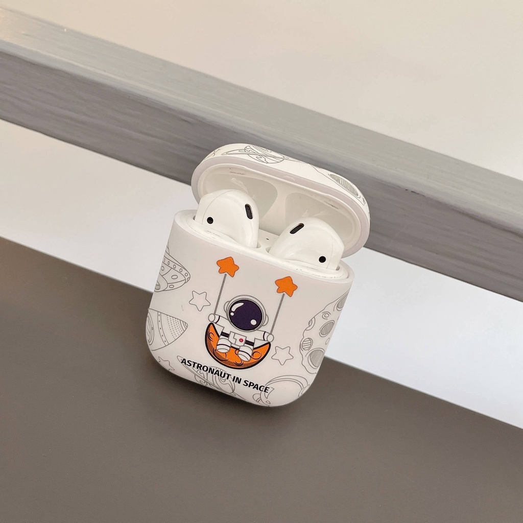Vỏ Bảo Vệ Hộp Sạc Tai Nghe AirPods3 AirPods3 Pro 2Gen 2021 Họa Tiết Phi Hành Gia Mặt Nhám Dễ Thương Ốp
