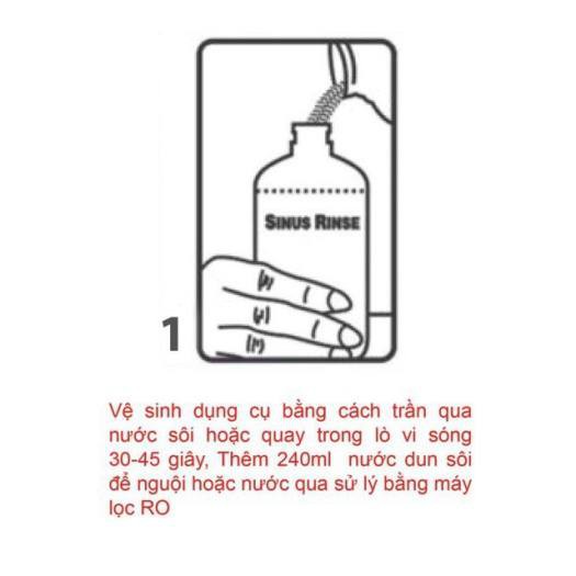 SRK SALTMAX Muối Rửa Mũi Hộp 30 Gói Và Bình Rửa