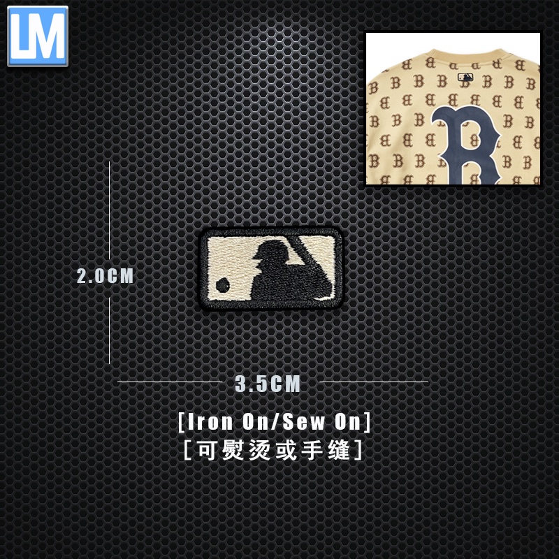 Miếng Dán Ủi Quần Áo Thêu Chữ Mlb Cá Tính