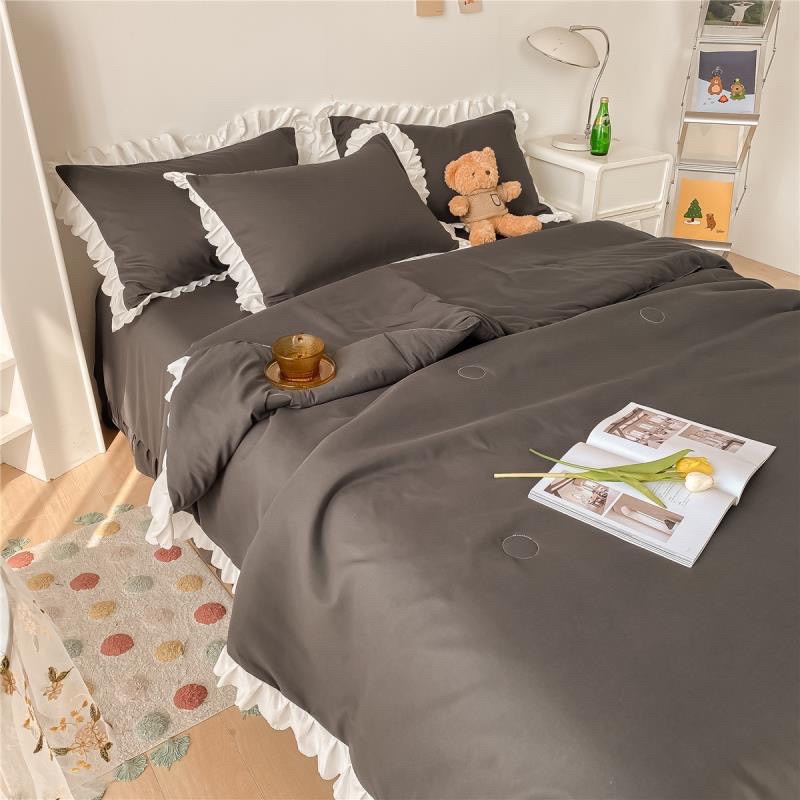 Bộ chăn ga gối Cotton Lụa chăn chần bông mùa hè MÂY BEDDING