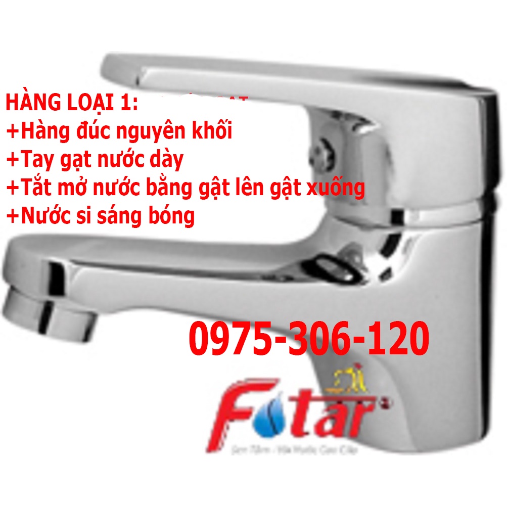 [LOẠI 1-HÀNG ĐÚC] Vòi Rửa Mặt Lavabo Lạnh đồng thau mạ crom Cao Cấp N6005 Fotar VÒI LA LẠNH GẬT GÙ gật lên gật xuống