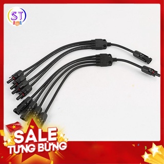 Cặp Jack kết nối phân nhánh chữ Y MC4 4 đầu ra chuyên dụng cho cáp năng lượng mặt trời