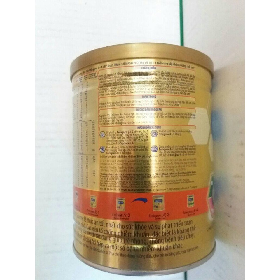 Sữa ENFAGROW A+3-400g cho trẻ 1-3 tuổi