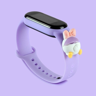 Dây đeo silicone trang trí hoạt hình cho đồng hồ Xiaomi Mi Band 4 Xiaomi Mi Band 3