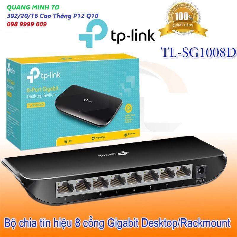 Bộ chia mạng Switch 5, 8 cổng 10/100/1000 TPLINK SF1005D, SG1005D (Hàng chính hãng Bảo Hành 24 Tháng)