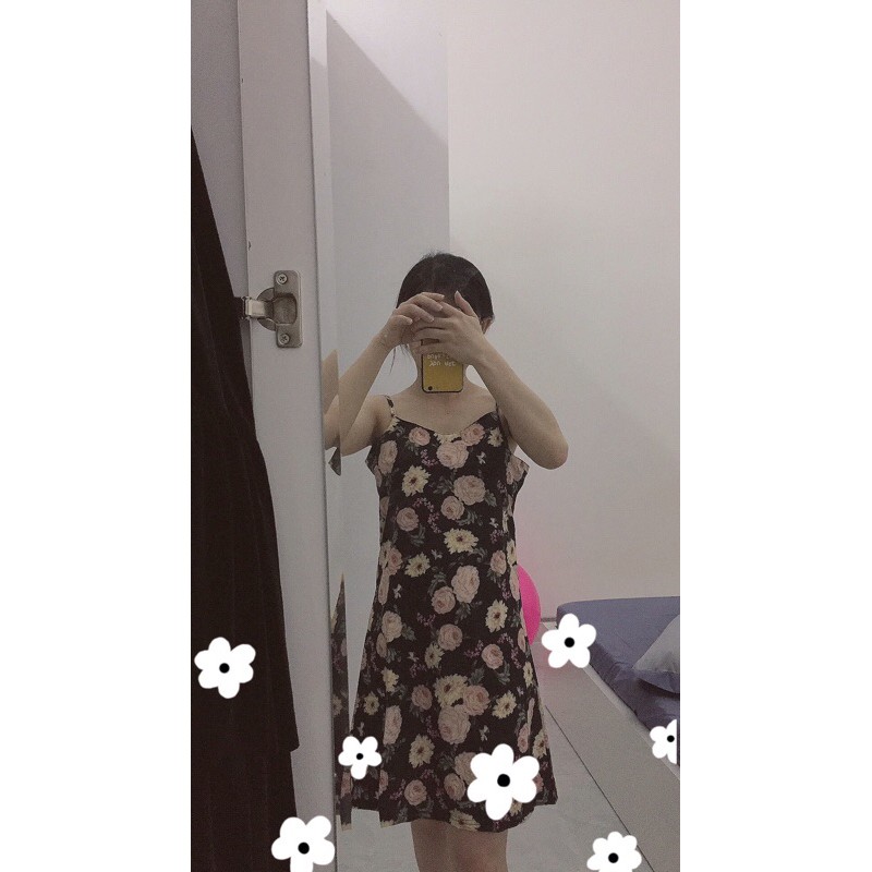 Pass thanh lý bộ sét áo khoác cardigan + đầm hoa