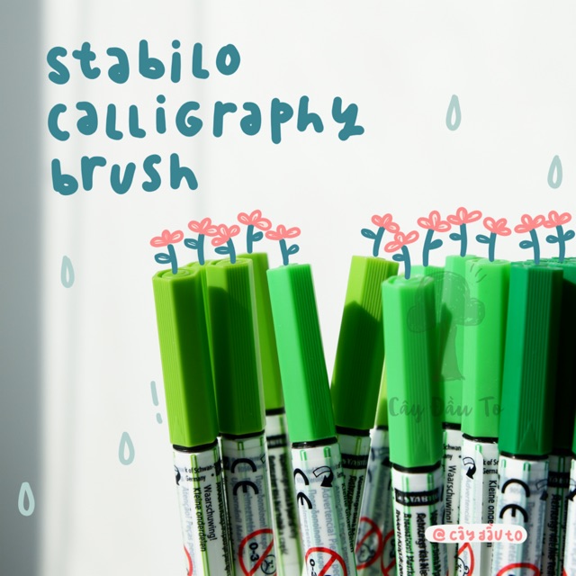 Bút Đầu Brush Luyện Calligraphy Stabilo Pen 68