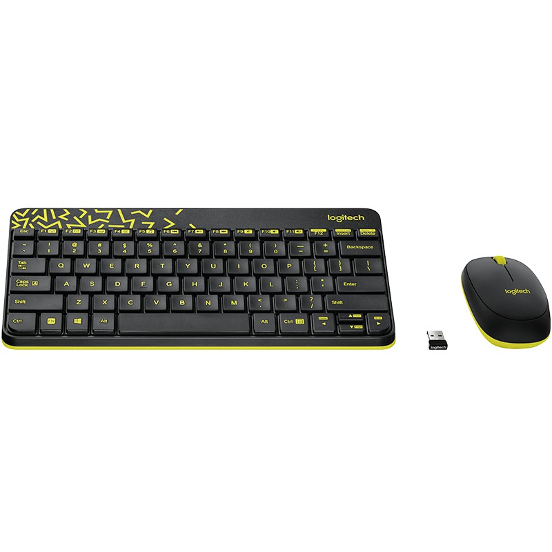 Bộ bàn phím Chuột không dây Logitech MK240 - Hàng Chính Hãng