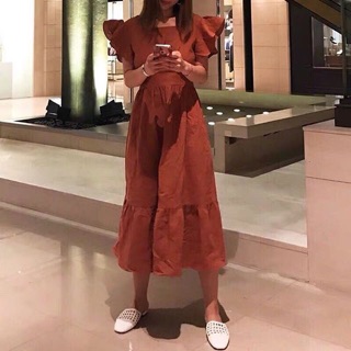 Váy maxi cánh tiên hở lưng