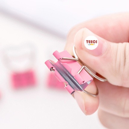 <Ảnh Thật Shop Chụp> Kẹp Bướm Kim Loại Giữ Giấy Ghi Chú Tài Liệu Đánh Dấu Sách Đồ Dùng Hình Trái Tim Độc Lạ D090