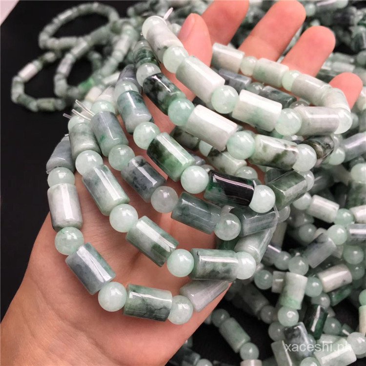 Phụ Kiện Hạt Ngọc Bích Làm Vòng Tay/Vòng cổ Kiểu Hoa Xinh Xắn