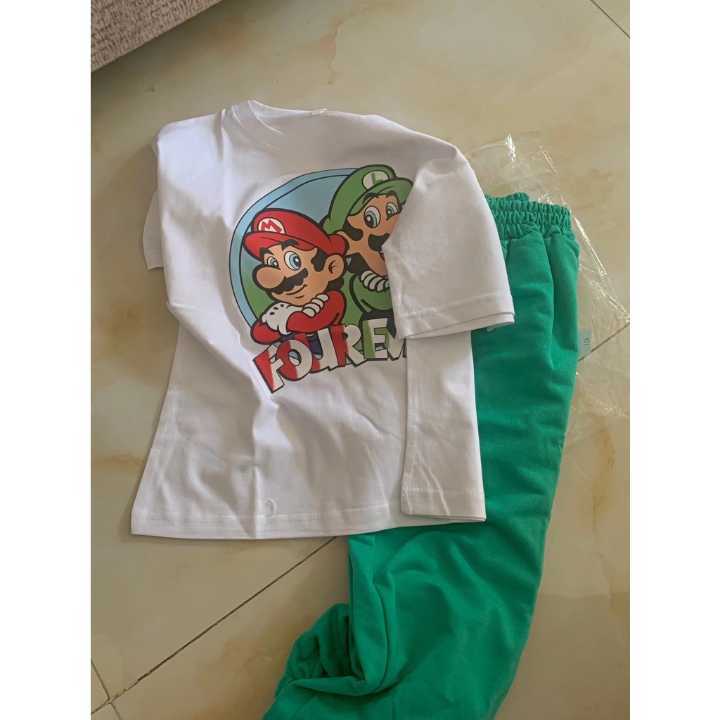 Áo Thun Tay Ngắn Chất Liệu cotton In Hoạ Tiết Đơn Giản Thời Trang Dành Cho Bé 2022