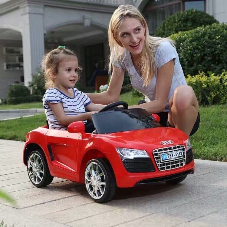 [Hot]Ô tô xe điện trẻ em PRO AUDI FEY-5189 vận động, cho bé tự lái và remote 6V/4.5AH