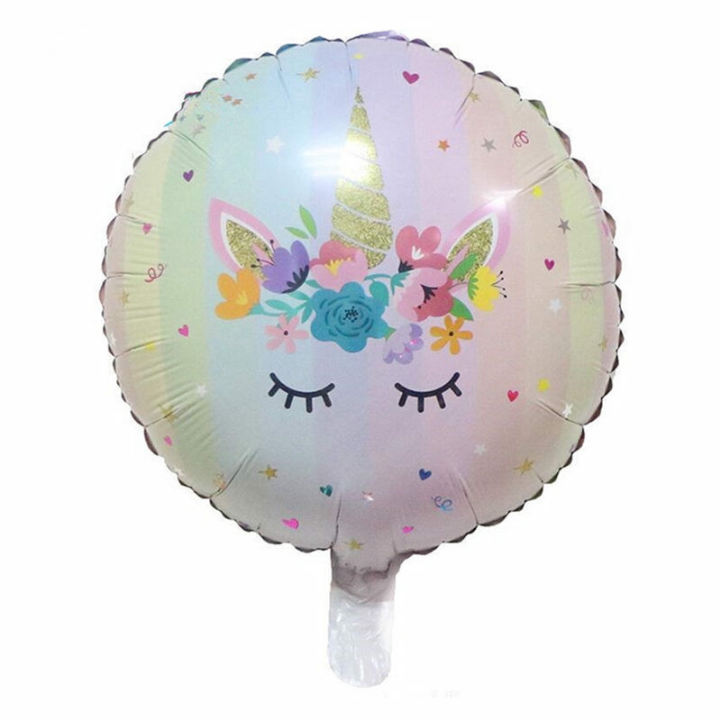 Phụ kiện bong bóng nhôm hình kỳ lân màu cầu vồng