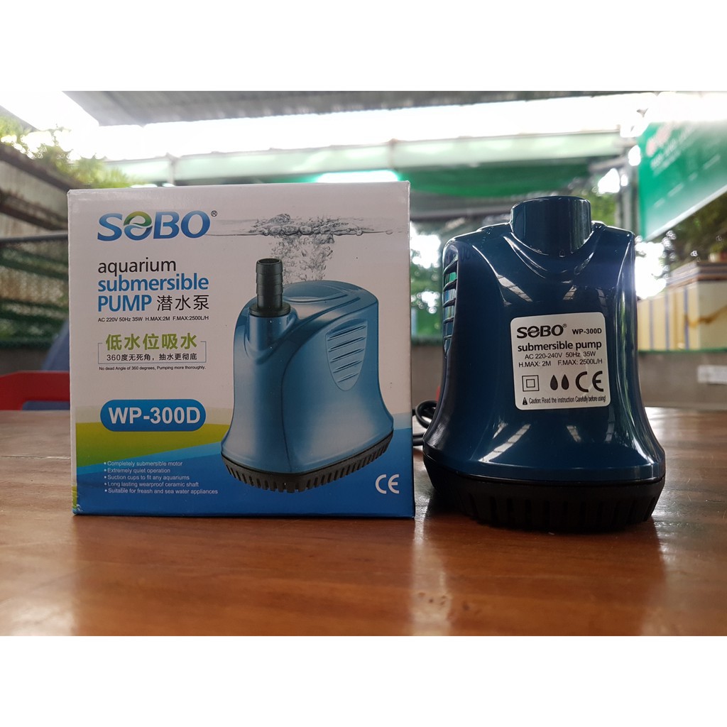 Bơm hút đáy - Bơm hồ cá koi máy bơm chìm 360 ĐỘ SOBO WP 100D 200D 300D 500D - Dụng cụ Phát Đạt