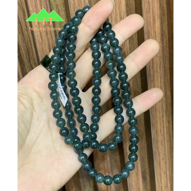 Chuỗi vòng đeo tay Lam Ngọc 7mm 108 hạt