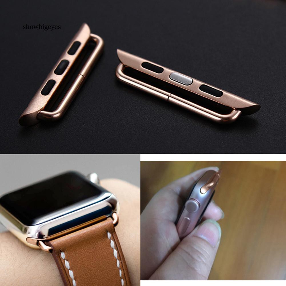 Cặp đai kim loại kết nối dây đeo đồng hồ thông minh cho Apple Watch iWatch 1/2/3/4