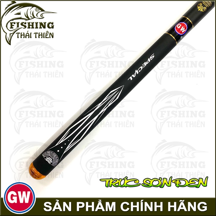 Cần Câu Tay GW Trúc Sơn Đen Sản Phẩm Chính Hãng 3m6, 4m5, 5m4, 6m3, 7m2