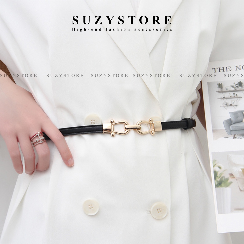 ĐAI VÁY nữ nhỏ 1.1 cm Suzystore - THẮT LƯNG nữ bản nhỏ nịt áo váy tròn nhỏ cài tiện lợi - Đai thắt áo nhỏ TLSU5