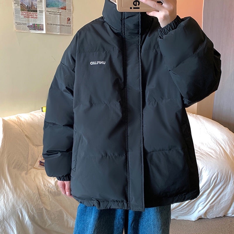 Áo khoác đệm bông nam nưx 2021 mùa đông mớiáo bánh mì dày