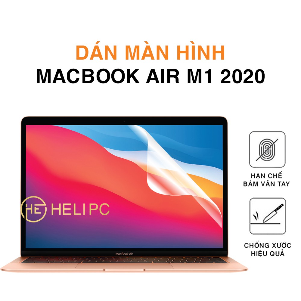 Dán màn hình Macbook Air M1 2020 PPF cao cấp dẻo trong suốt - Dán dẻo Macbook Air M1 2020