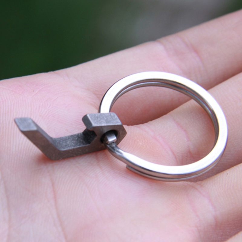 Móc Khóa Kiêm Đồ Khui Nắp Chai Đa Năng Bằng Kim Loại Dành Cho Nam Giới