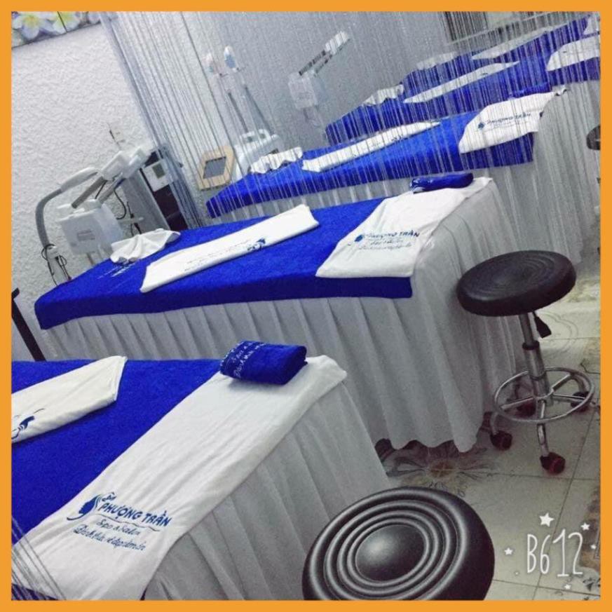 Khăn trải giường, đắp người spa kt 90x190- Thêu logo từ 10 khăn. phí thêu 15k/ khăn