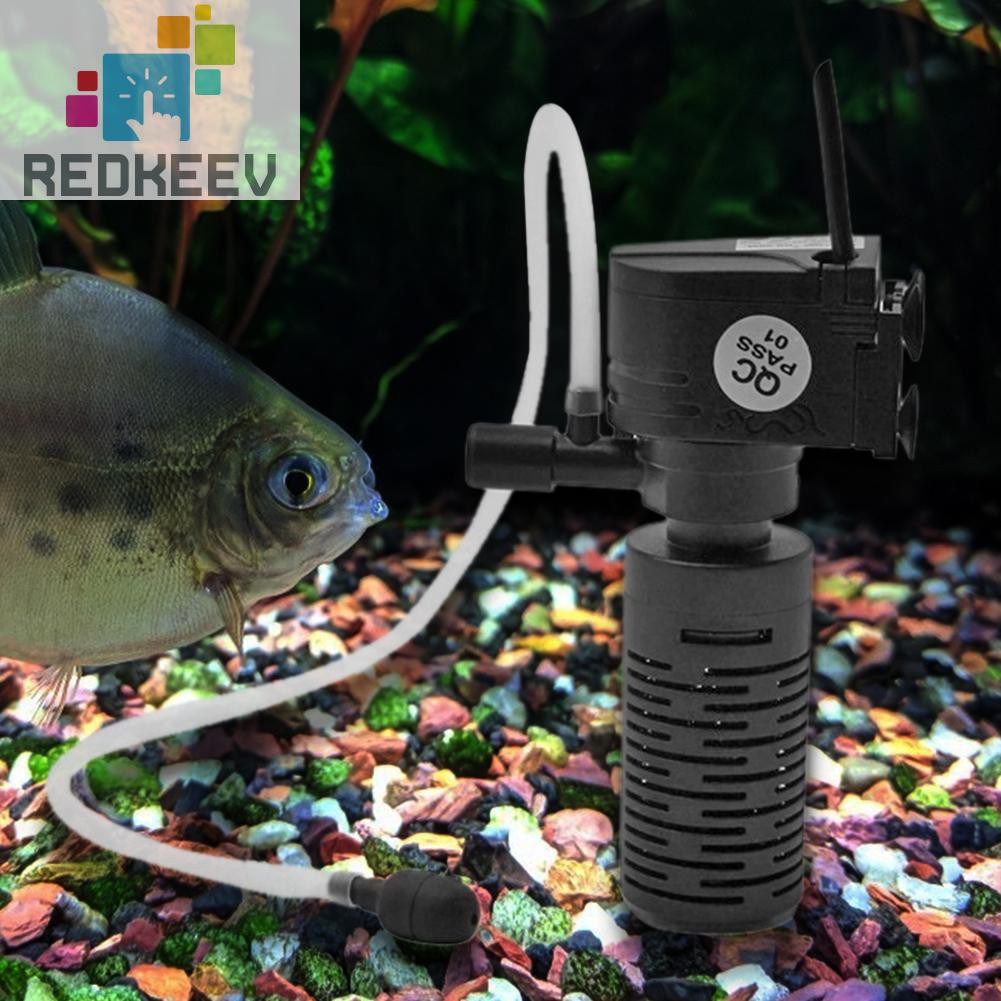 Máy Lọc Nước Hồ CáThiết Kế 3w 3 Trong 1 Nhỏ Gọn Cao Cấp Redkeev 1.13