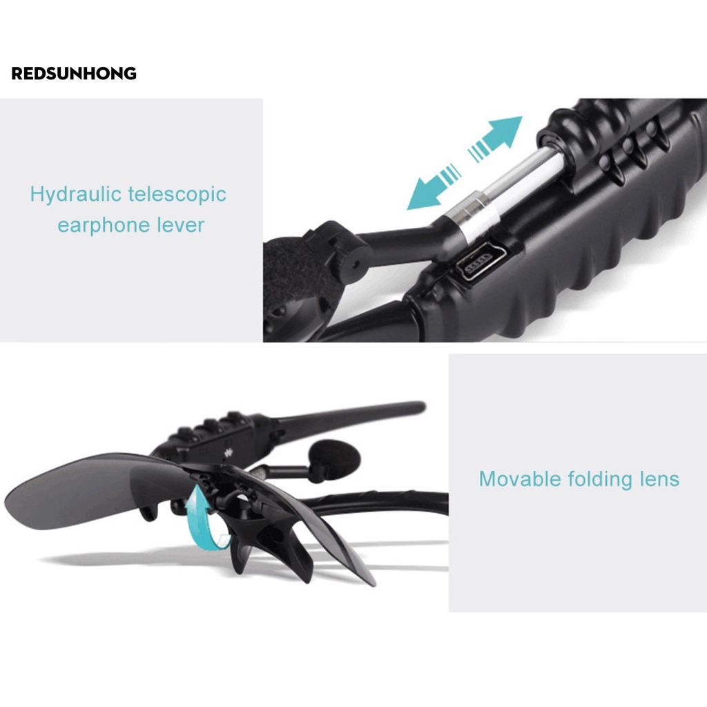 Kính mát kết nối Bluetooth 5.0 âm thanh nổi nhẹ cho lái xe