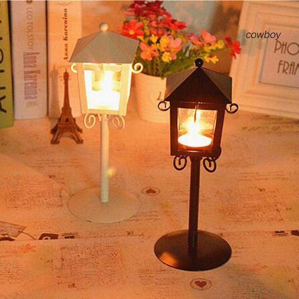 COW|Lantern Romantic Simple Vintage Candle Holder Candlestick for Wedding Shop Party