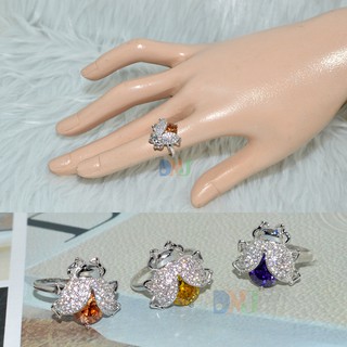 NHẪN CON BỌ BẠC Ý
