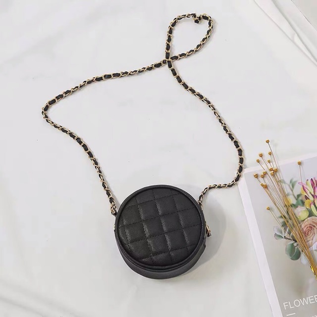Túi mini ulzzang / túi đeo tròn mini qc