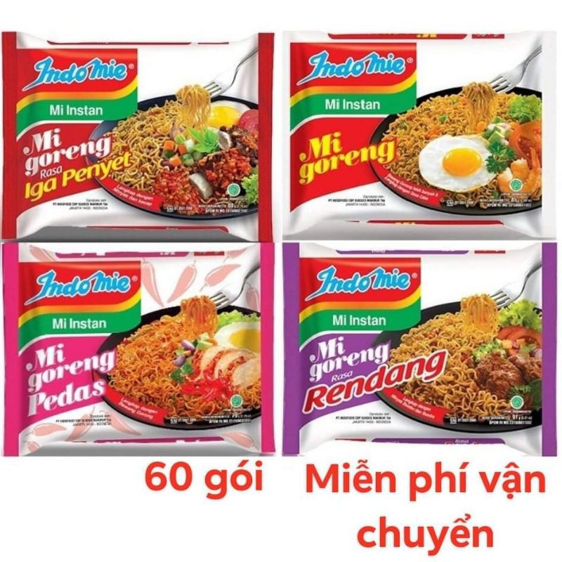 [Freeship] 60 gói mỳ indomie (Freeship)