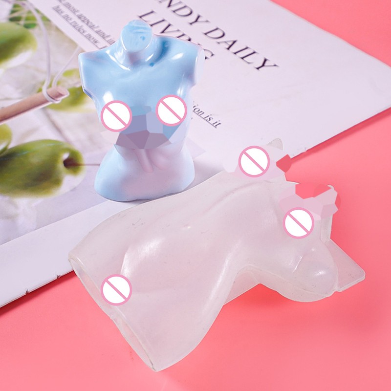 Khuôn silicon làm nến đổ resin hình cơ thể độc đáo