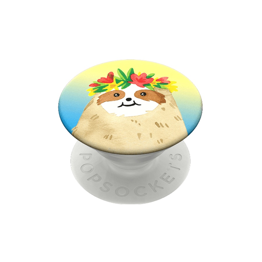 Giá đỡ điện thoại thông minh Popsockets Aloha Sloth Gradient OW - Hàng Chính Hãng